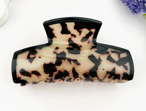 Squared Pattern Hair Claw Clip-Options