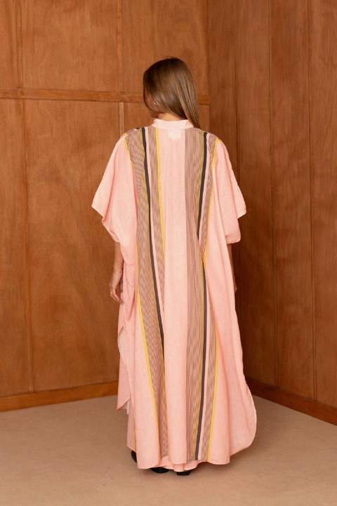 Blandine Peach Stripe Tunic Top