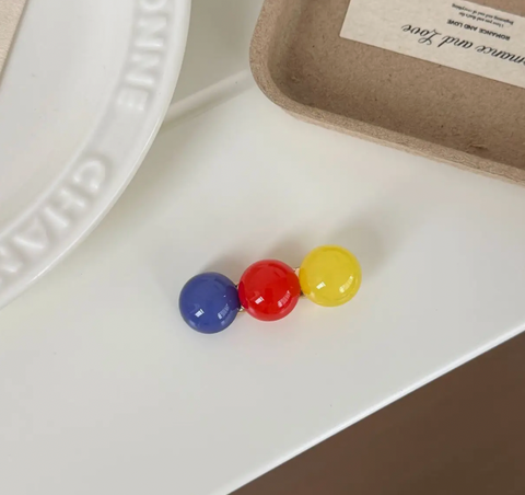 3-Bead Side Hair Clip