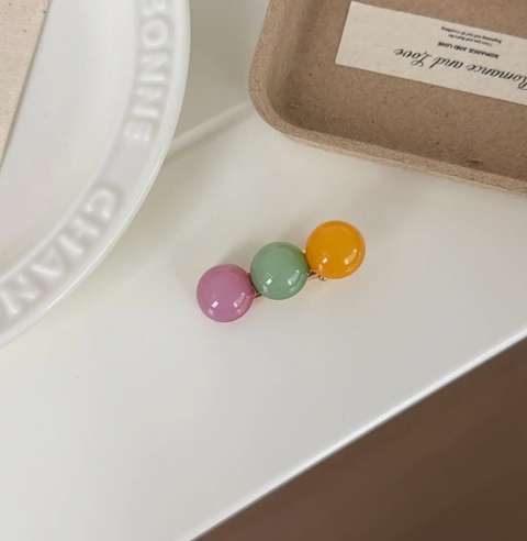 3-Bead Side Hair Clip
