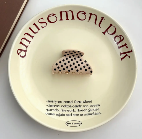 Classic Polka Dot Hair Clip