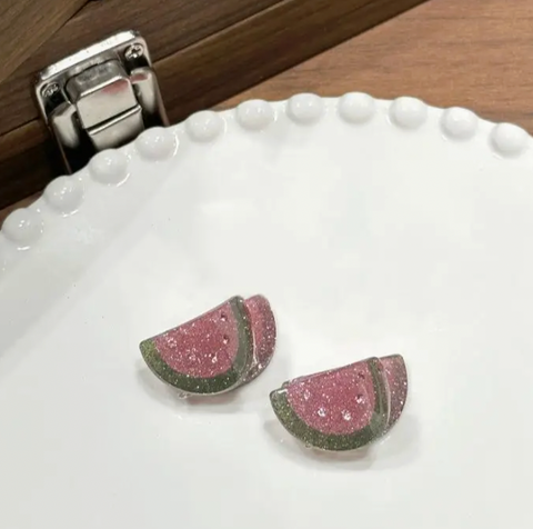 Glittery Fruit Mini Hair Clips