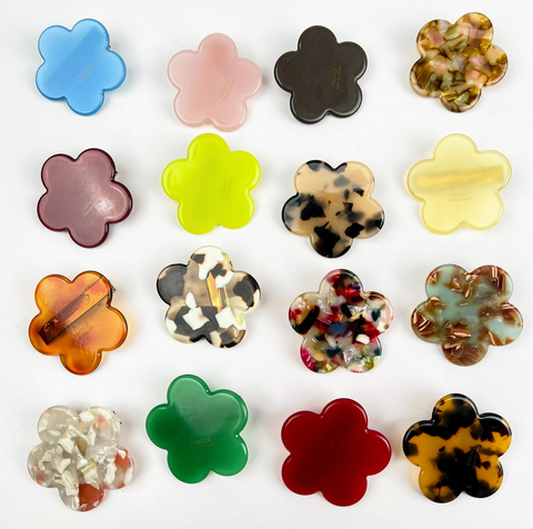 Small Flower Duckbill Clip
