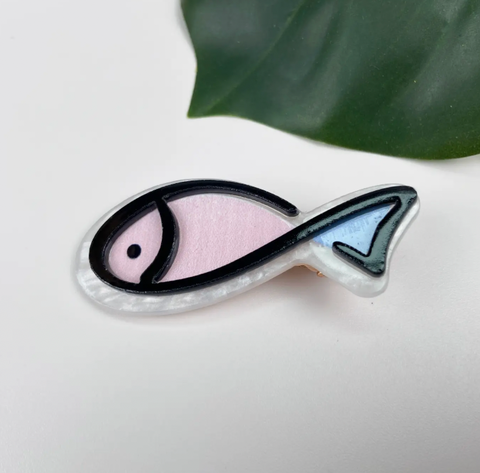 Cartoon Blue Fish Duckbill HairClip