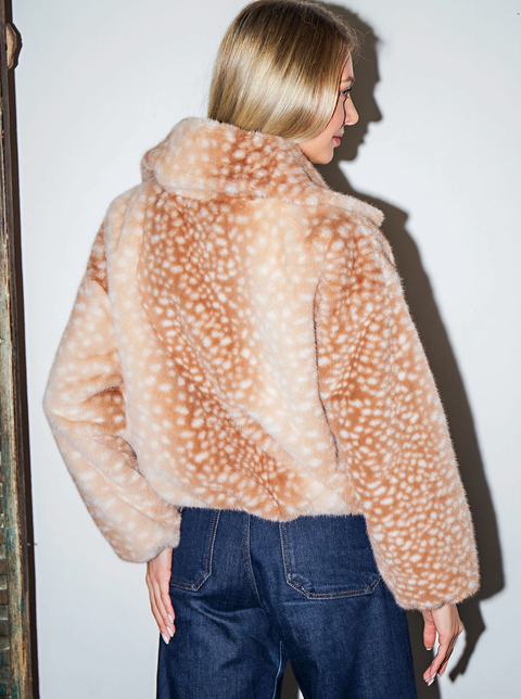 Bambi Faux Fur Cropped Jacket