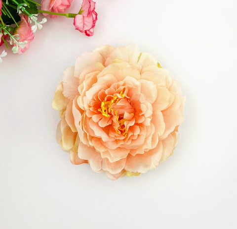 Peony Flower Alligator Barrette