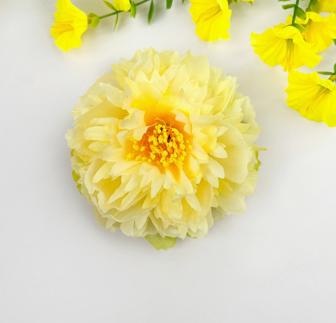 Peony Flower Alligator Barrette