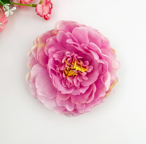 Peony Flower Alligator Barrette