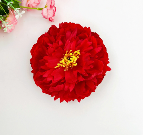 Peony Flower Alligator Barrette