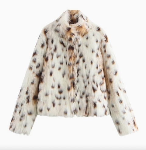 Leopard Faux Fur Jacket