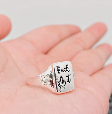 'fuck It' Square Ring