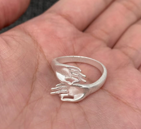 Hand of Buddha Adjustable Ring