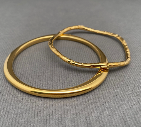 Gold 18K S.Steel Bangle