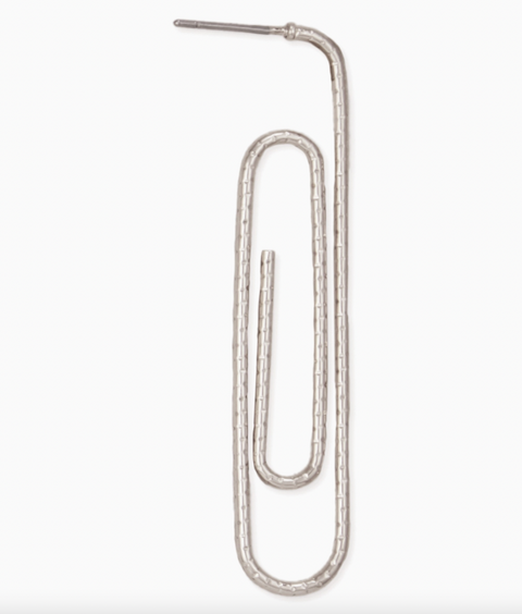 Silver Paperclip Earrings