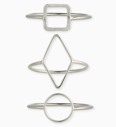 Gold/Silver Minimalist Shape Ring