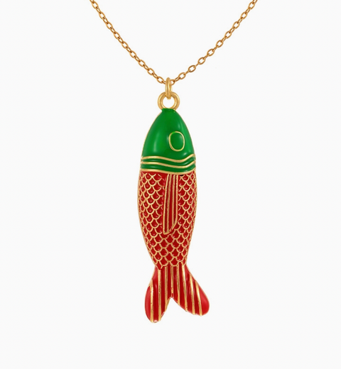 Chunky Fish Statement Necklace