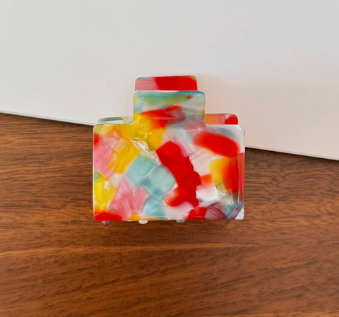 Square Patterned Hair Claw Clip