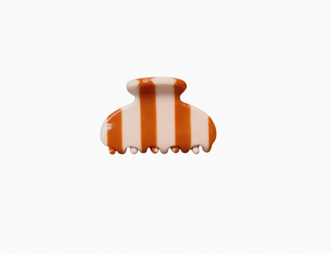 Candy Stripe Mini Hair Claw Clip