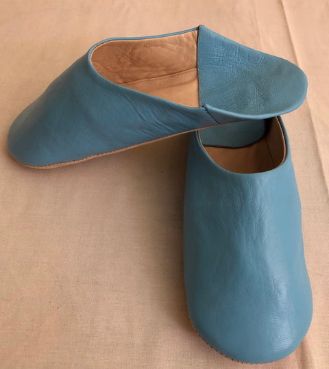 Moroccan Leather Babouche Slipper Slide-on Shoes
