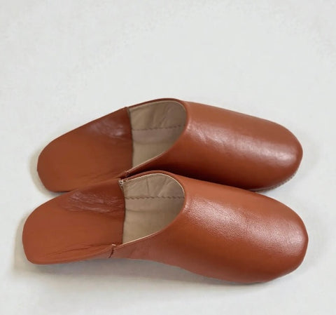 Moroccan Leather Babouche Slipper Slide-on Shoes