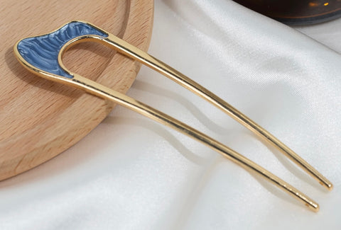 U-Shaped Metal Plate Hairpin