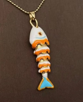 Summer Ocean Fish Charm Necklace- Options