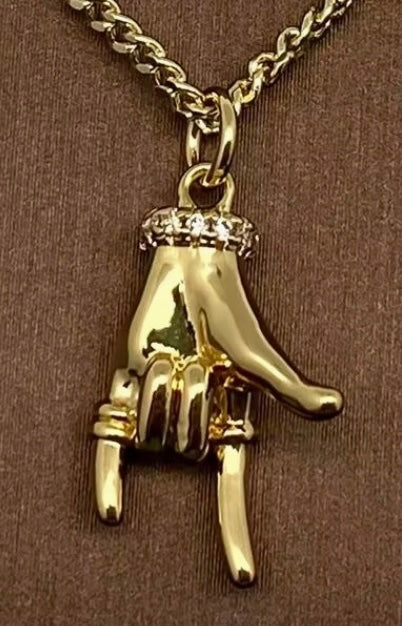 Gesture Charm Necklace-Options