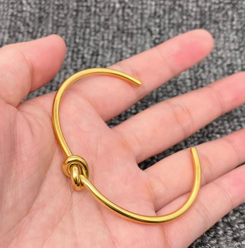 Gold Adjustable Knotted Cuff -Options
