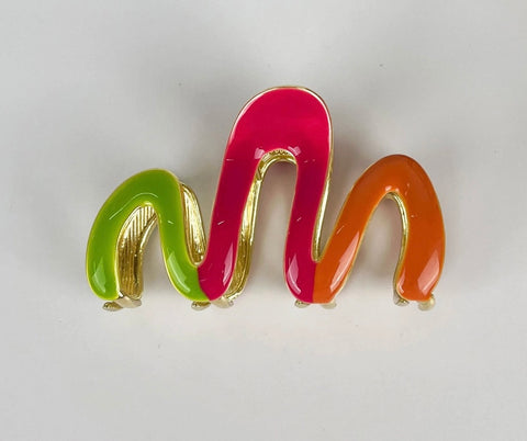 Drip Wavy Hair Claw Clip
