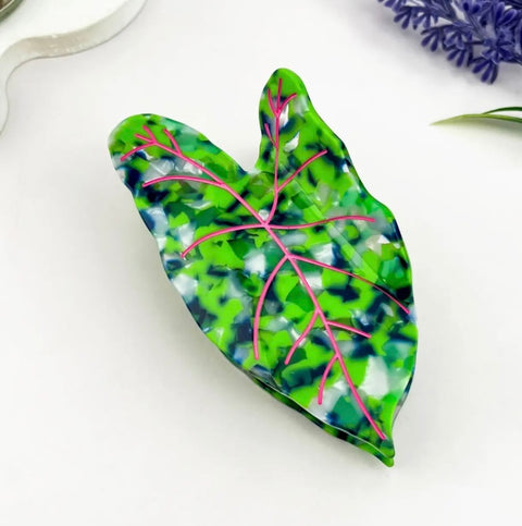 Anthurium Leaf Hair Claw Clip
