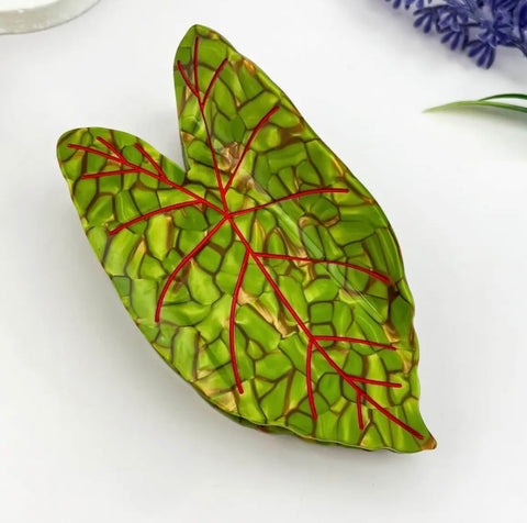Anthurium Leaf Hair Claw Clip