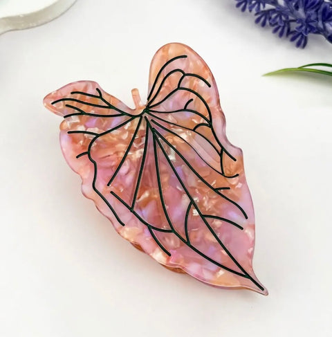 Anthurium Leaf Hair Claw Clip