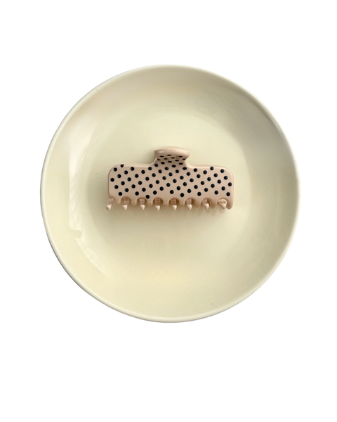 Classic Polka Dot Pattern Hair Clip Rectangle