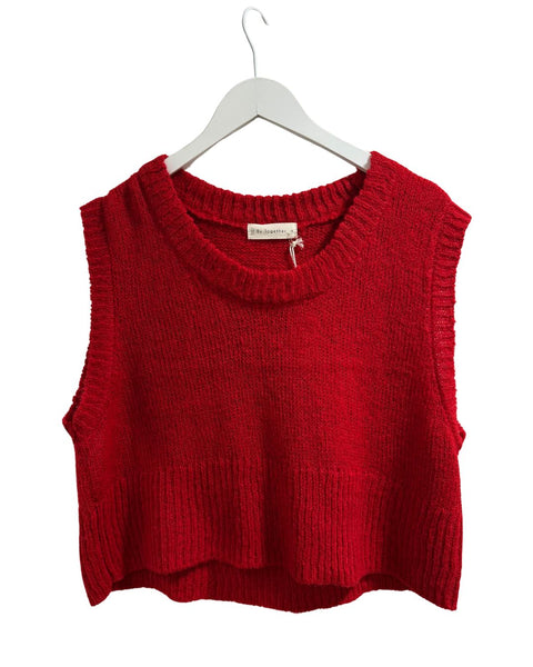 Knit Scoop Neck Vest Top