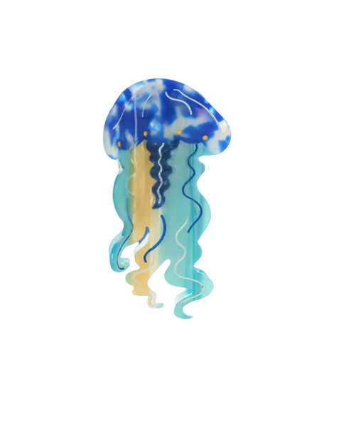 Colorful Jellyfish Hair Claw