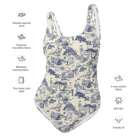 Savannah Toile One-Piece Swimsuit