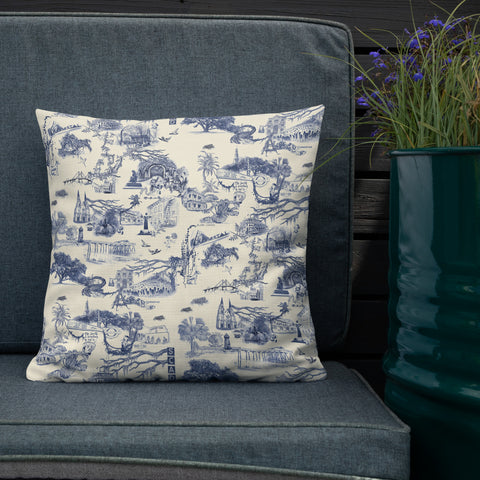 Blank Canvas Savannah toile pillow - 18" X 18"