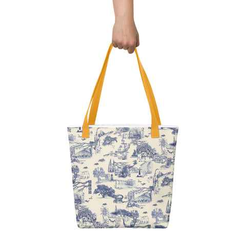 Savannah Toile Basic Tote Bag
