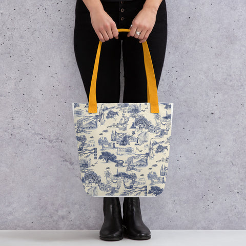 Savannah Toile Basic Tote Bag
