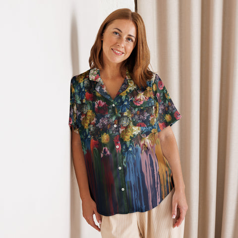 Melting Flowers Pajama Shirt