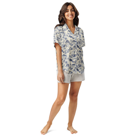 Savannah Toile Pajama Shirt