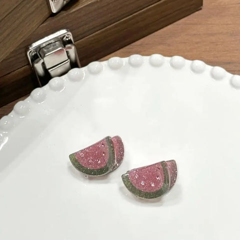 Cute Glittery Fruit Mini Hair Claw Clips