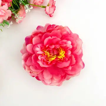 Peony Flower Alligator Barrette