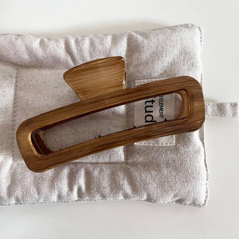 Wood Grain Hair Clip