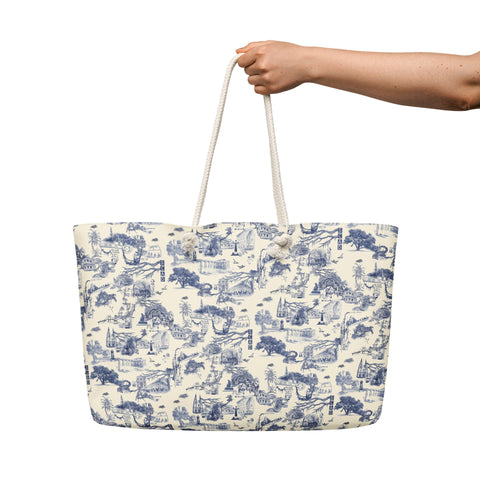 Savannah Toile Beach Tote