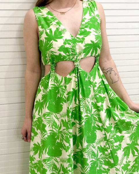 Resort A-Line cutout dress