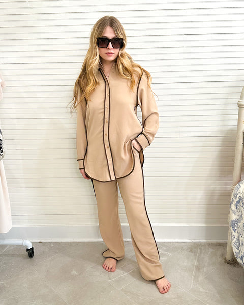 Piped Trousers