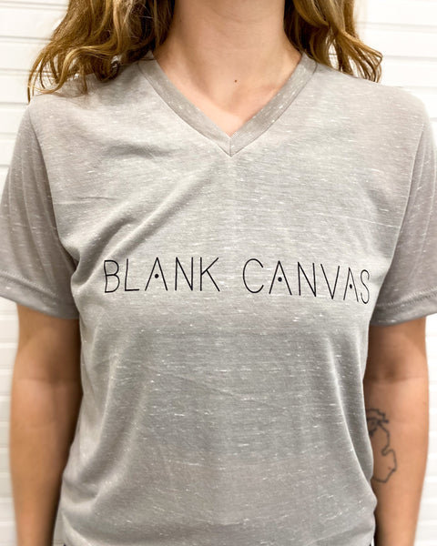 Blank Canvas Logo V-Neck Tee