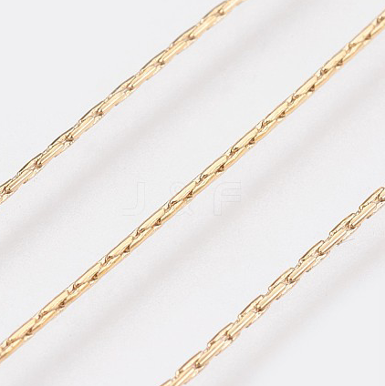Brass 18K Gold plated Rope Necklace - 18"