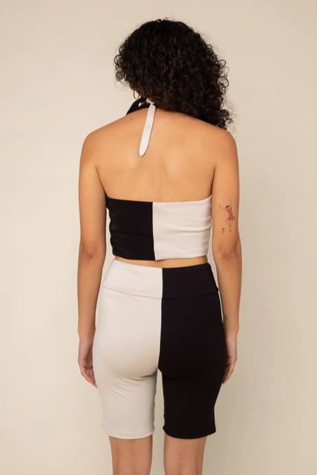 NLT Color Block Halter Top